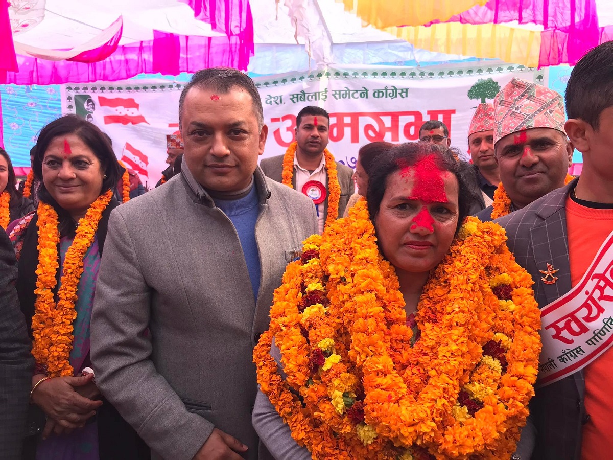 नेकपा (एकीकृत समाजवादी) की केन्द्रीय सदस्य गौतम कांग्रेसमा प्रवेश