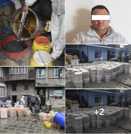 बरामद गरिएको नक्कली महमा भेटियो क्यान्सर गराउने तत्त्व