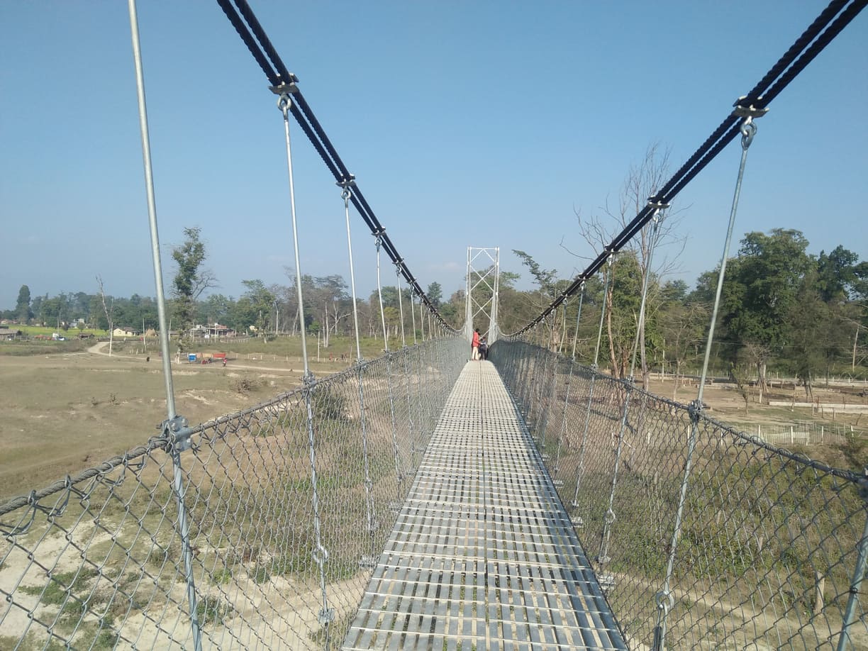 चौकीडाँडा मौरीफाँटा जोड्ने झोलुगें पुल (फोटोमा)
