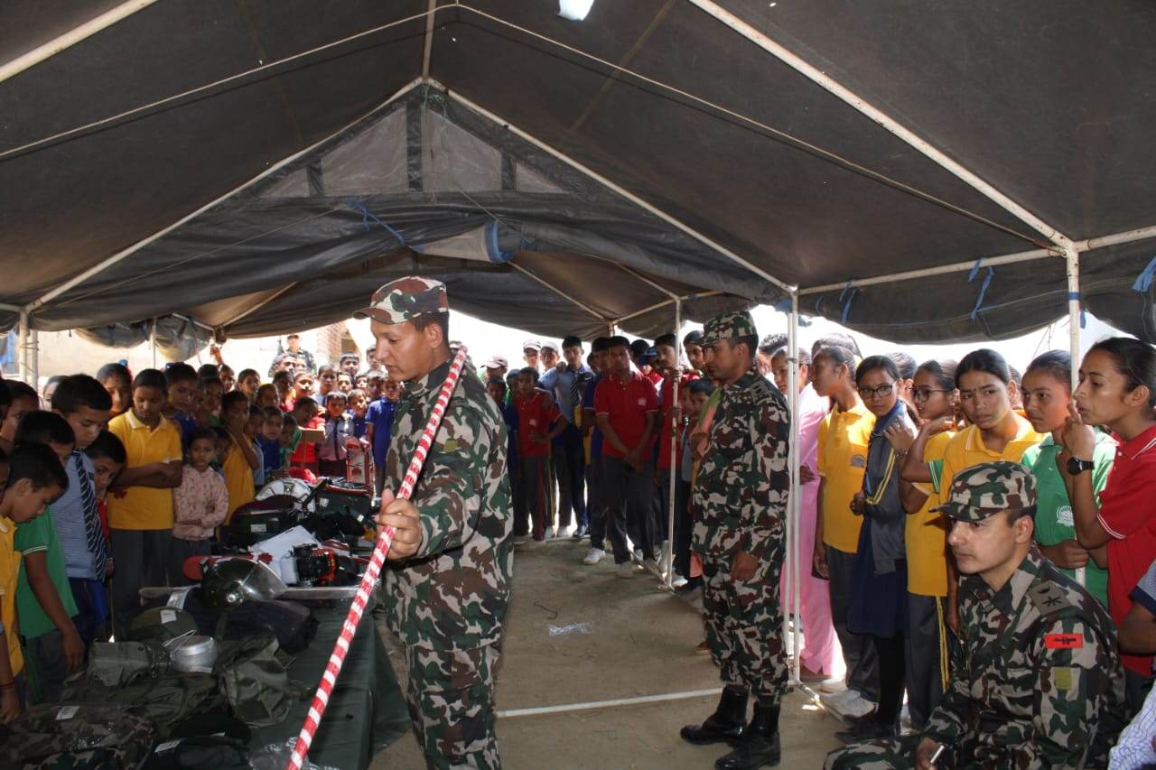 डोटीमा नेपाली सेना सम्बन्धी सचेतना मुलक कार्यक्रम संचालन