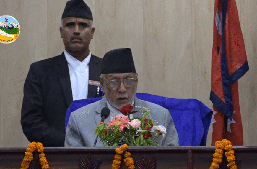 राष्ट्रको सार्वभौमसत्ता र अखण्डताको रक्षामा नेपाली सेनाको अहम् भूमिका छ : प्रदेश प्रमुख मियाँ