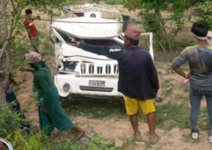 डोटीमा जिप दुर्घटना हुँदा १ जनाको मृत्यु, ८ जना घाइते