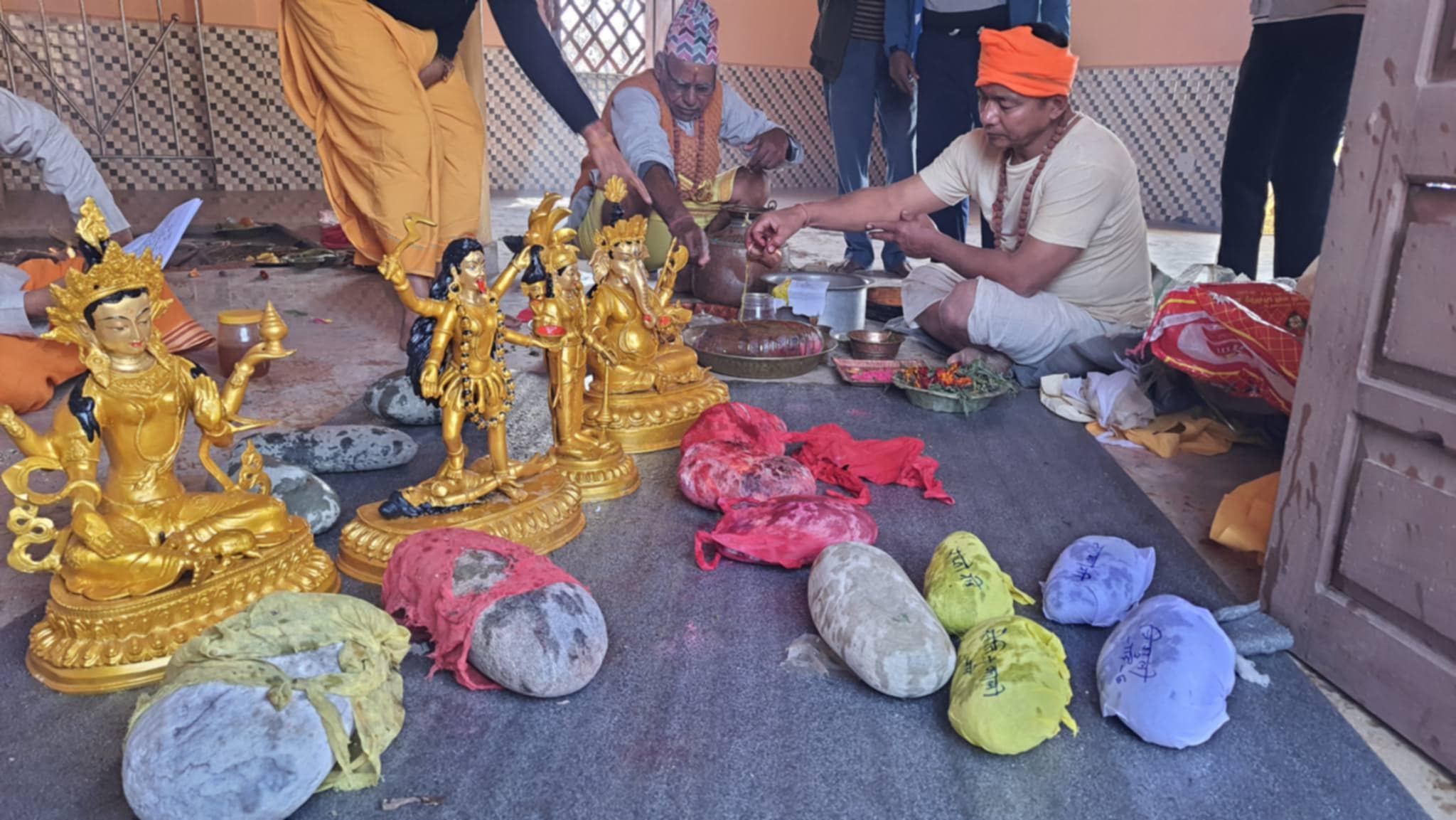 गोदावरीको मष्टाधाममा शिला राखियो