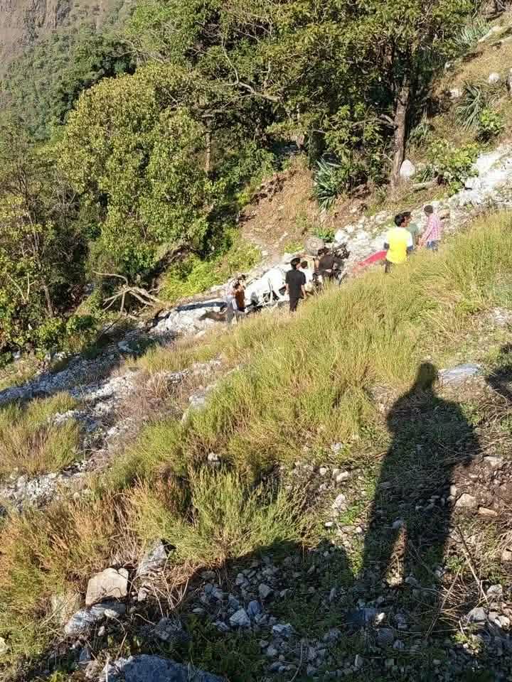 दार्चुलामा जिप दुर्घटना हुँदा दुई जनाको घटनास्थलमै मृत्यु, चार घाइते