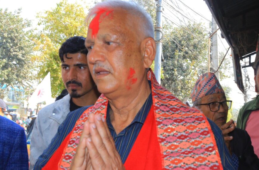 निर्वाचनमा लेखराज : विकासका अधुरा योजना पुरा गर्छु