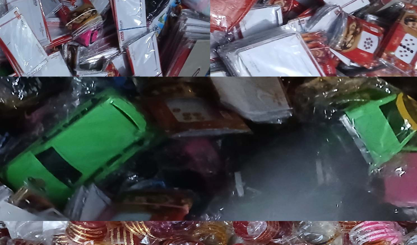 दार्चुलाबाट भन्सार छलीको श्रृङ्गारका सामान बरामद