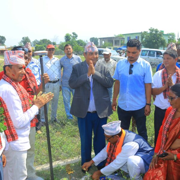 कृष्णपुरका दुई वडामा जग्गा नापनक्सा गर्ने कार्य सुरु
