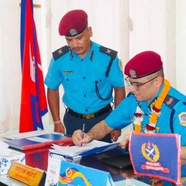 सुदूरपश्चिम प्रदेश प्रहरी प्रमुखमा डीआईजी भट्टराईको पदभार ग्रहण