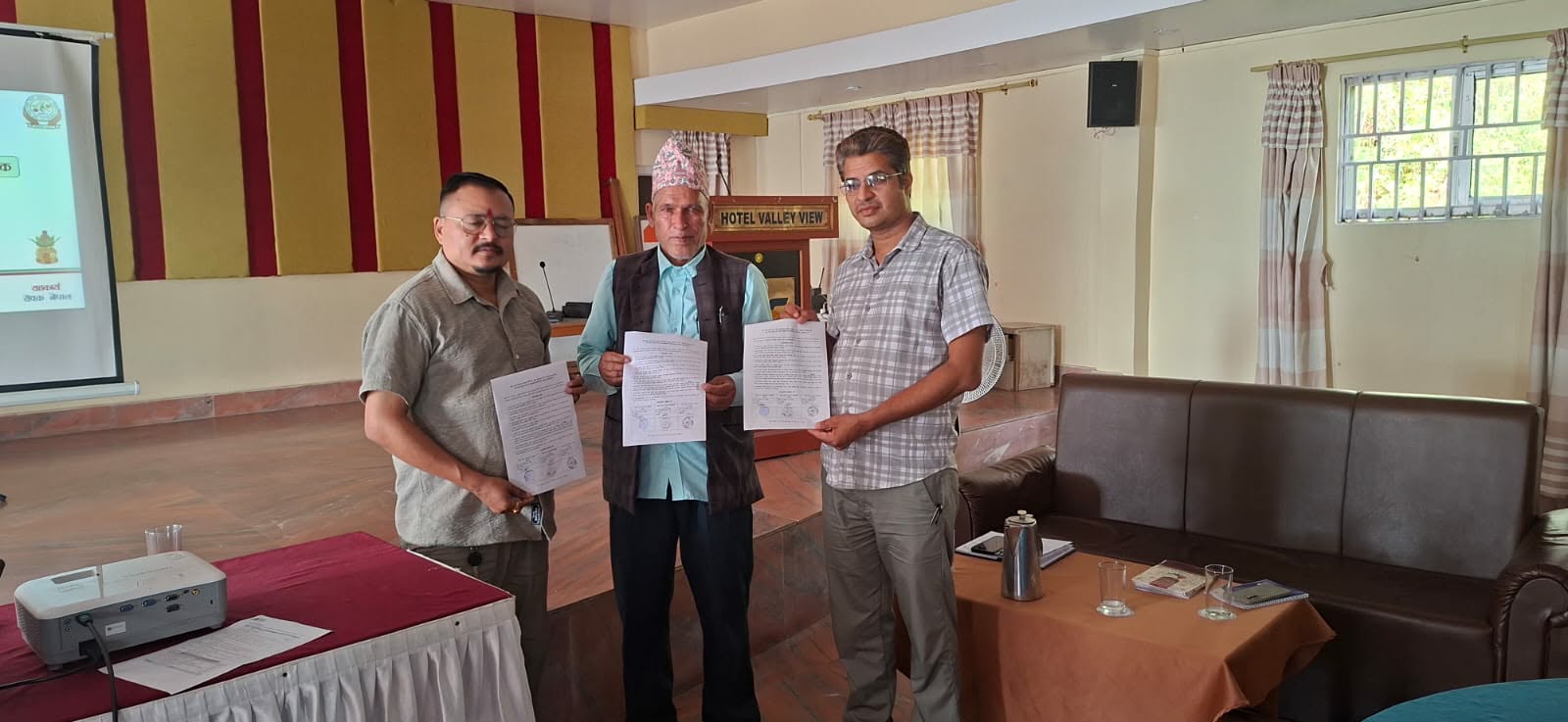 कृषिजन्य वस्तुको बजारीकरणका लागि त्रिपक्षीय समझदारी
