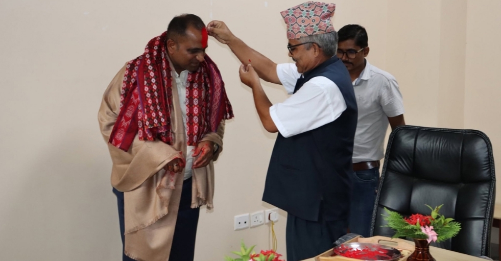 गेटा अस्पतालका तत्कालीन निर्देशक यादवको बिदाइ