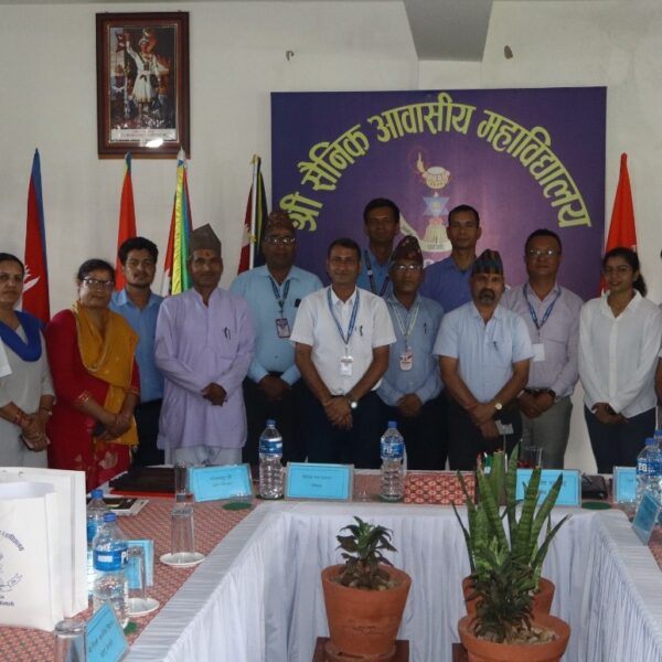 सैनिक महाविद्यालय तेघरीद्धारा शिक्षक क्षमता अभिवृद्धी तालिमको आयोजना