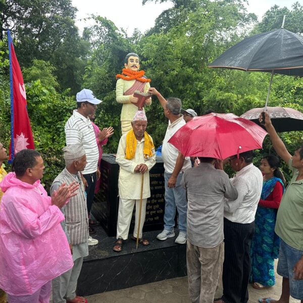 शहीद भीमदत्त पन्तको शालिक अनावरण