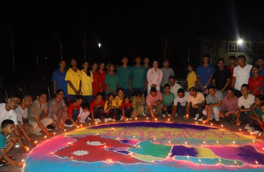 सैनिक महाविद्यालय तेघरीद्धारा संविधान दिवसको अवसरमा दीप प्रज्वलन