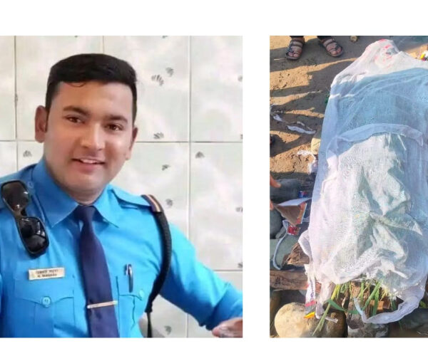 रसुवा बाढीमा बेपत्ता प्रहरी सहायक हवल्दार महराको कुशको शव बनाएर अन्त्येष्टि