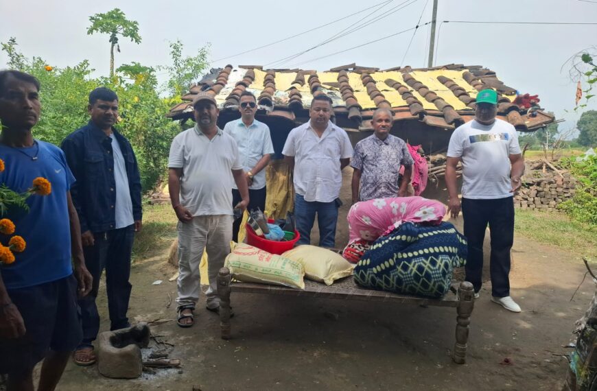 ‘जसको कोही छैन, उसको नेपाली कांग्रेस’ अभियानअन्तर्गत खाद्यान्न, कपडा र नगद सहयोग