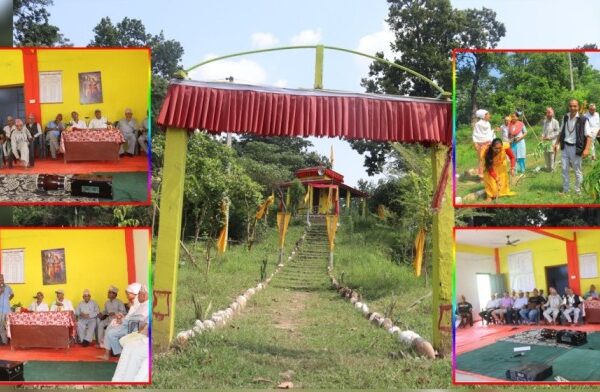 सोह्र श्राद्धको अवसरमा राधाकृष्ण मन्दिर परिसर सरसफाइ